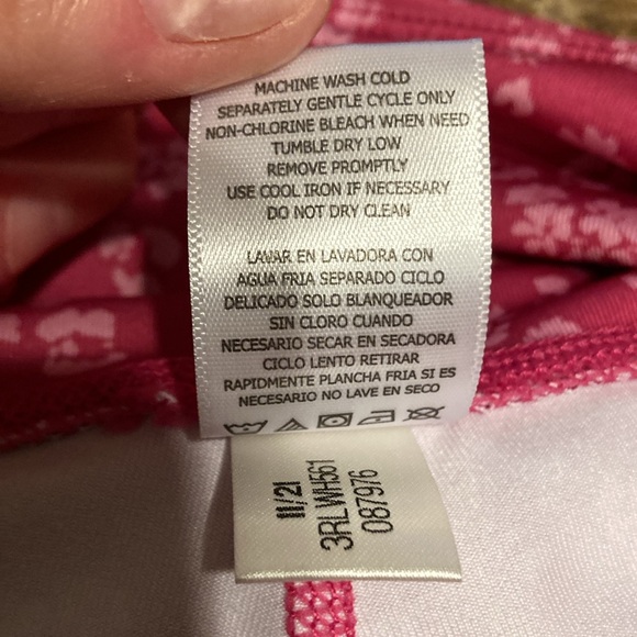 Reebok Pink Floral High-Rise Bike Shorts NWOT - Picture 6 of 7